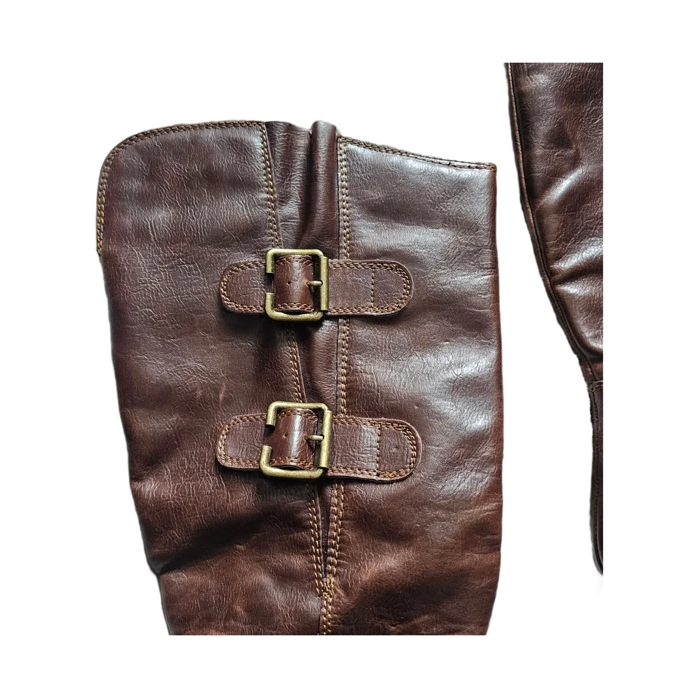 boc Women's Brown Buckle Winter Tall Boots 9.5